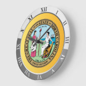 North Carolina Große Wanduhr (Winkel)
