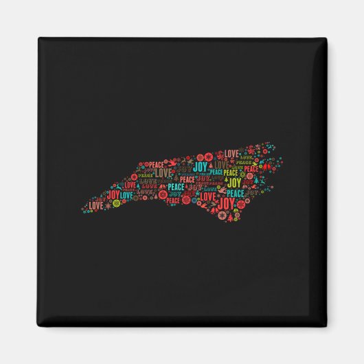 North Carolina Happy Holidays Magnet (Vorne)