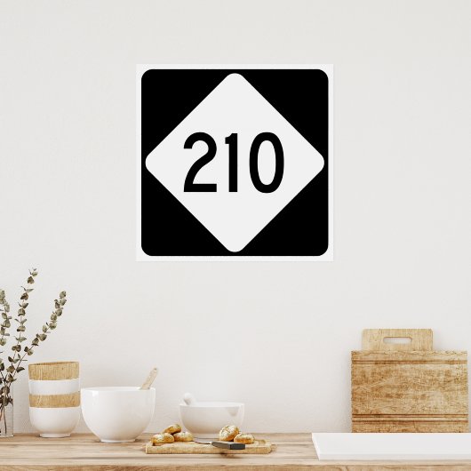North Carolina Highway 210 Poster (Küche)