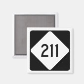 North Carolina Highway 211 Magnet (Vorderseite/Rückseite)