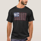 North Carolina Home State Nc American Flag Patriot T-Shirt (Vorderseite)