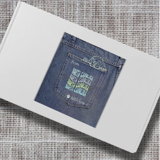 North Carolina Hund auf Jean Pocket Square Sticker