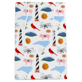 North Carolina Icons Gift Bag Mittlere Geschenktüte (Vorderseite)