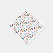 North Carolina Icons Napkins Serviette (Ecke)