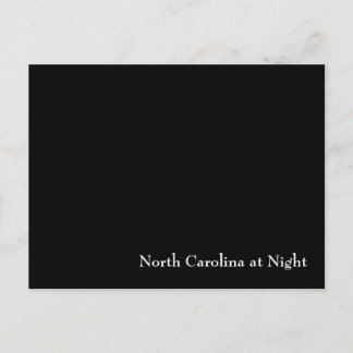North Carolina in der Nacht Postkarte