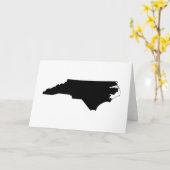 North Carolina in Schwarz und Weiß Karte (Gelbe Blume)