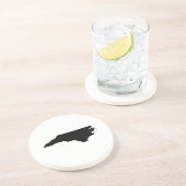 North Carolina in Schwarz und Weiß Untersetzer (Seite)