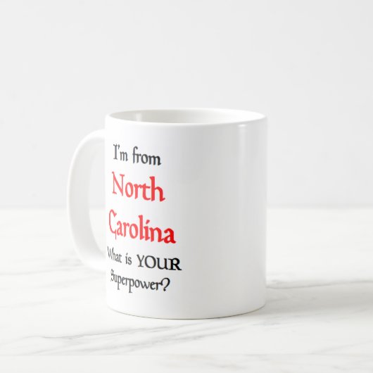 north carolina kaffeetasse (Vorderseite Links)