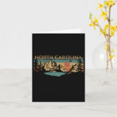 North Carolina Karte (Gelbe Blume)