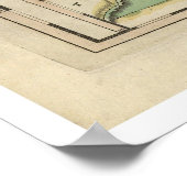 North Carolina Karte 1814 Poster (Ecke)