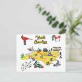 North Carolina Karte Beschreibung (Stehend Vorderseite)