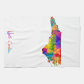 North Carolina-Karte Handtuch (Horizontal)