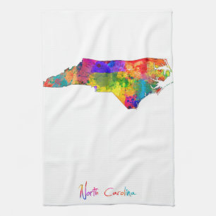 North Carolina-Karte Handtuch
