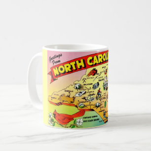 North Carolina Karte Tasse