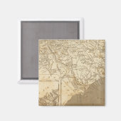North Carolina Karte von Arrowsmith Magnet (Vorderseite/Rückseite)