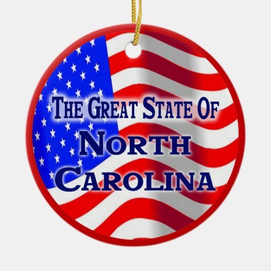 North Carolina Keramik Ornament (Vorne)
