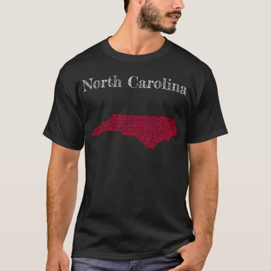 North Carolina Landkreise & Interstates T-Shirt (Vorderseite)