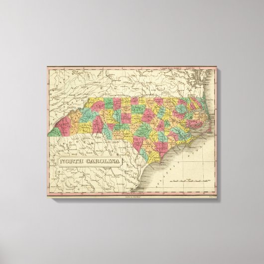 North Carolina Leinwanddruck (Vorderseite)