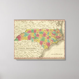 North Carolina Leinwanddruck