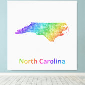 North Carolina Leinwanddruck (Insitu (Holzboden))