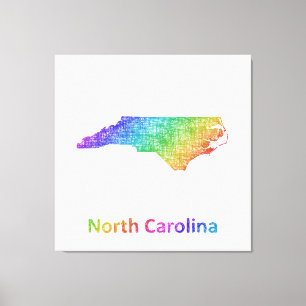 North Carolina Leinwanddruck