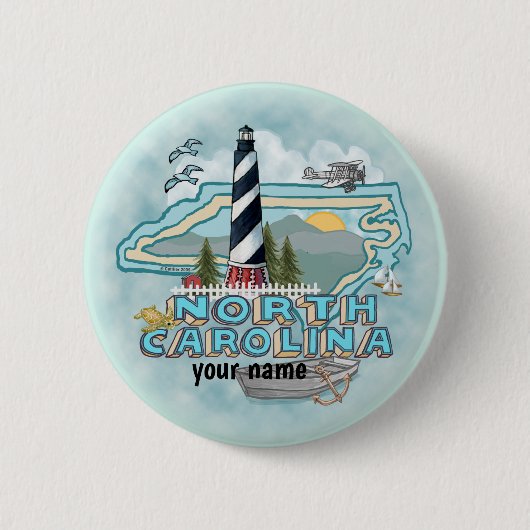 North Carolina Lighthouse Button (Vorderseite)