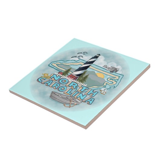North Carolina Lighthouse Fliese (Seite)
