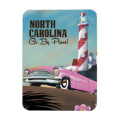 North Carolina Lighthouse Reiseplakat Magnet (Vertikal)
