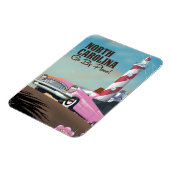 North Carolina Lighthouse Reiseplakat Magnet (Linke Seite)