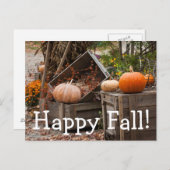 North Carolina, Linville, Herbstkürbis Postkarte (Vorne/Hinten)