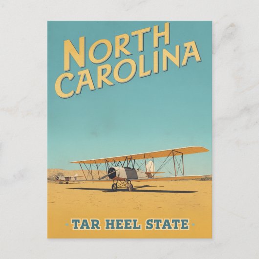 North Carolina Luftfahrt-Erbe Postkarte (Vorderseite)