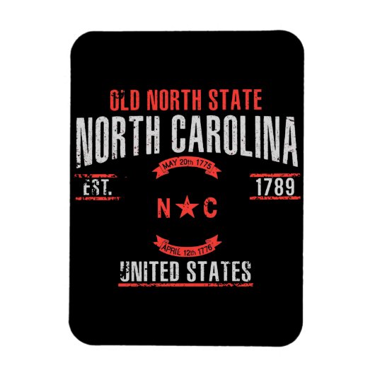 North Carolina Magnet (Vertikal)