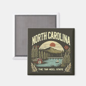 North Carolina Magnet (Vorderseite/Rückseite)
