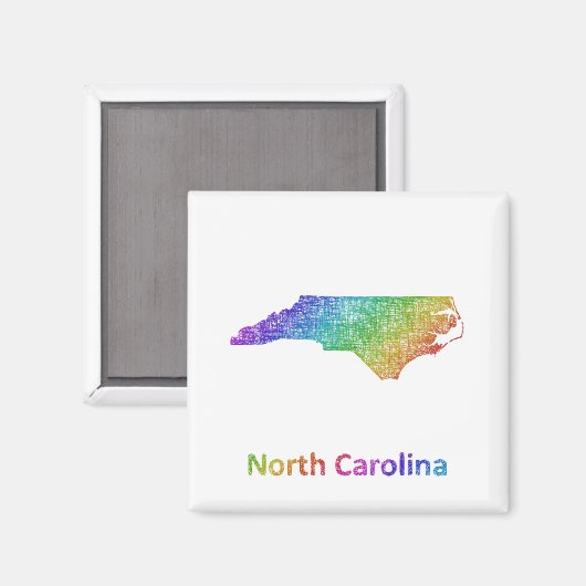 North Carolina Magnet (Vorderseite/Rückseite)