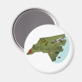 North Carolina Magnet (Vorderseite/Rückseite)