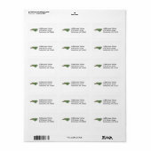 North Carolina Map Address Label Adressaufkleber (Vorne)