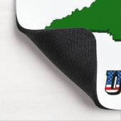 North Carolina Map and Text Mousepad (Ecke)