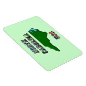 North Carolina Map Kontur, Foto und US Flag Text Magnet (Rechte Seite)
