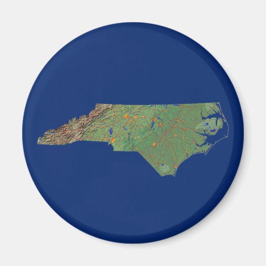 North Carolina Map Magnet (Vorne)