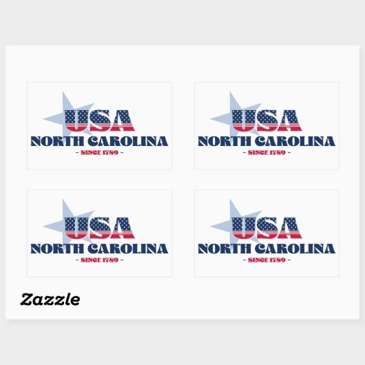 North Carolina Mein Zuhause Staat Sticker (Blatt)