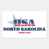 North Carolina Mein Zuhause Staat Sticker (Vorderseite)
