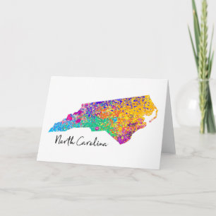 North Carolina Moderne Karte