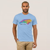 North Carolina-moderne Karte T-Shirt (Vorne ganz)