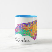 North Carolina-moderne Karte Tasse (Zentrum)