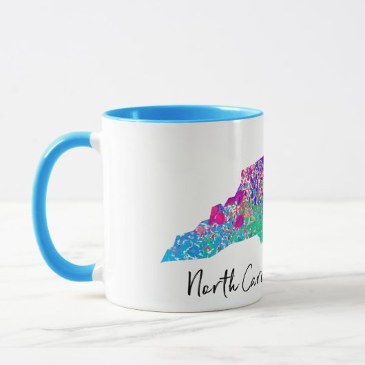 North Carolina-moderne Karte Tasse (Links)