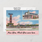 North Carolina, Morgan Motel, Rocky Mount Postkarte (Vorne/Hinten)