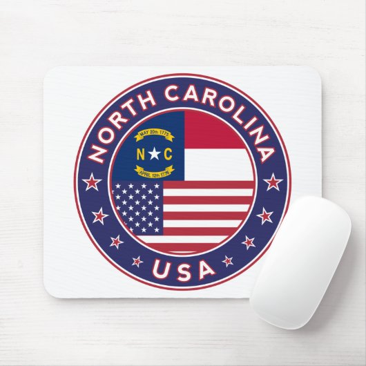 North Carolina Mousepad (Mit Mouse)