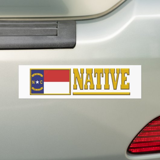 North Carolina Native Autoaufkleber (Auf Auto)