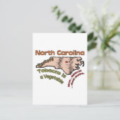 North Carolina NC Motto ~ Tabak ist ein Gemüse Postkarte (Stehend Vorderseite)