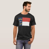 North Carolina NC Staatsflagge USA T Shirt (Vorne ganz)